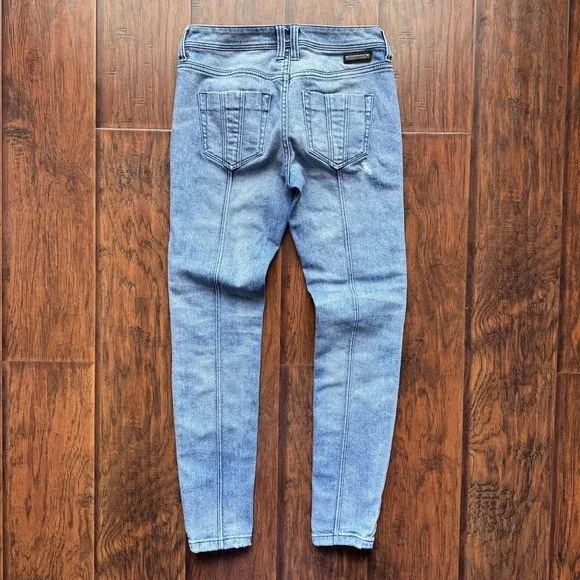 Burberry Brit Westbourne Jeans "Burberry Back Seam" Aesthetic Skinny Ankle Sz 25 - Picture 11 of 16